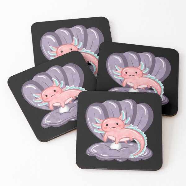 Item preview, Cute Pink Axolotl In A Seashell Pearl Graphic Design designed and sold by MoodSays.