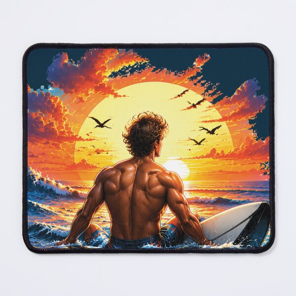 Item preview, Same Ocean Higher Goals Surfing Wave Adventure Design designed and sold by M. Mamdouh Artworks.