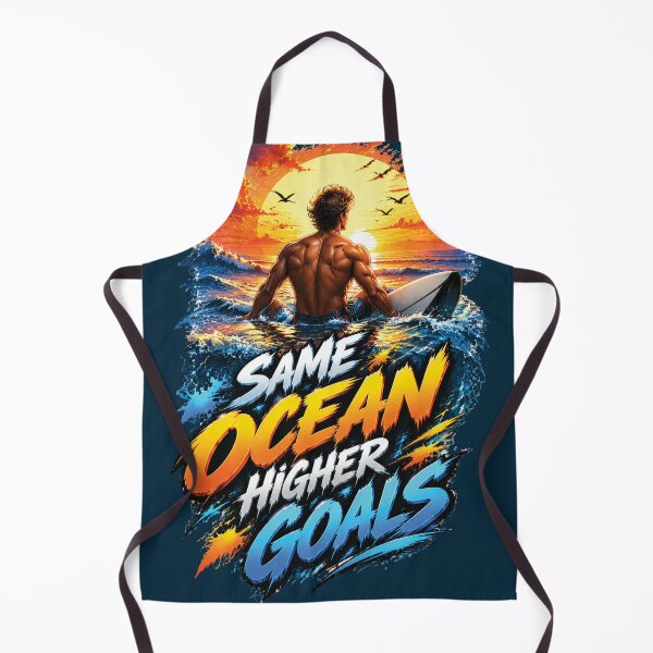 Item preview, Same Ocean Higher Goals Surfing Wave Adventure Design designed and sold by M. Mamdouh Artworks.