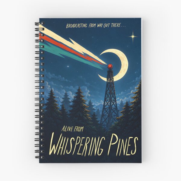 Item preview, Midnight Radio Tower – Retro Cosmic Forest designed and sold by Harry-Huff.