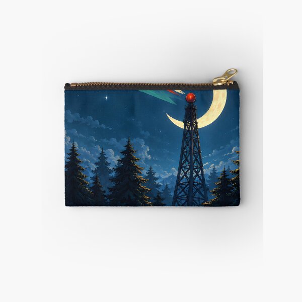 Item preview, Midnight Radio Tower – Retro Cosmic Forest designed and sold by Harry-Huff.