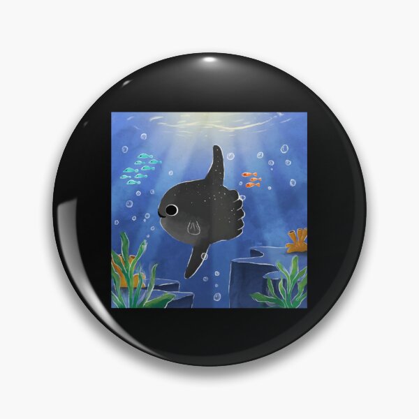 Item preview, Cute Ocean Sunfish Mola Mola Underwater Scene Art designed and sold by MoodSays.