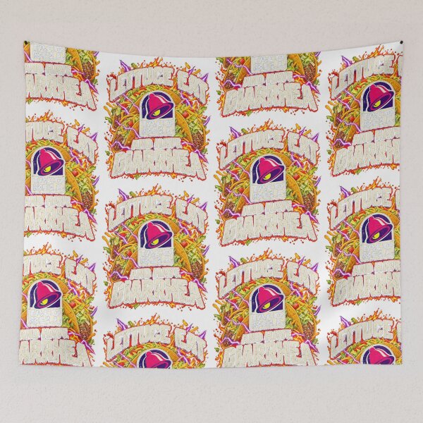 Item preview, Lettuce Eat Spicy Mexican Tacos Funny Fast Food Toilet Humor Graphic designed and sold by EmmaSchaffer1.
