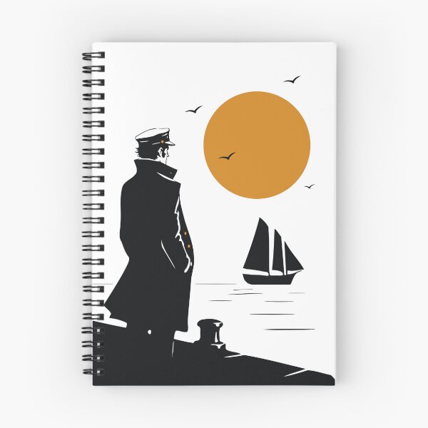 Item preview, Sailor at Sunset | Mediterranean Sailor | European Comic Inspired | Nautical Graphic Decor | Vintage Maritime Art designed and sold by Studio pod Burom.