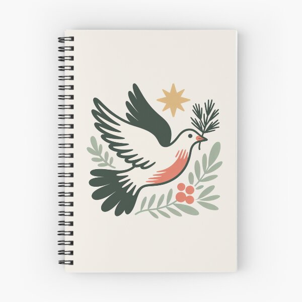 Item preview,  Minimalist Winter Dove with Pine Sprig designed and sold by TrendMorphic.