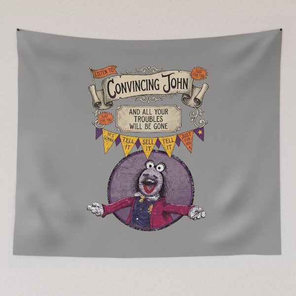 Item preview, Convincing John Vintage Puppet Salesman Shirt-39 designed and sold by MelanieaEcker.