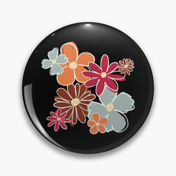 Item preview, Retro Boho Earthy Tones Floral Cluster Aesthetic Print designed and sold by MoodSays.