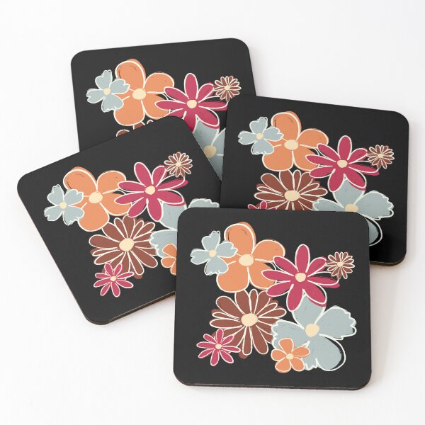 Item preview, Retro Boho Earthy Tones Floral Cluster Aesthetic Print designed and sold by MoodSays.