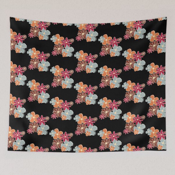 Item preview, Retro Boho Earthy Tones Floral Cluster Aesthetic Print designed and sold by MoodSays.