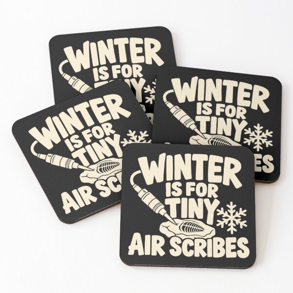 Item preview, Winter Is For Tiny Air Scribes Fossil Preparation Humor designed and sold by DreamLayerStudio.