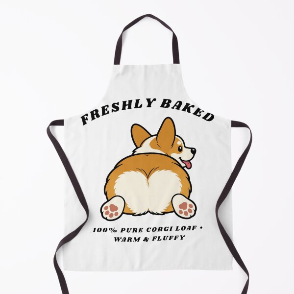 Item preview, Corgi Butt Freshly Baked Loaf Sploot Funny Dog Retro Sticker Art designed and sold by wildsilencee.