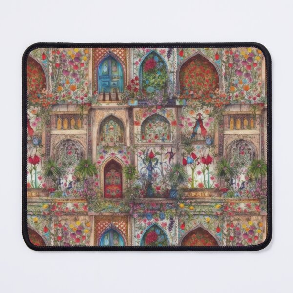 Item preview, Floral Palace Arches: Mughal Inspired Botanical Art designed and sold by pinkal.