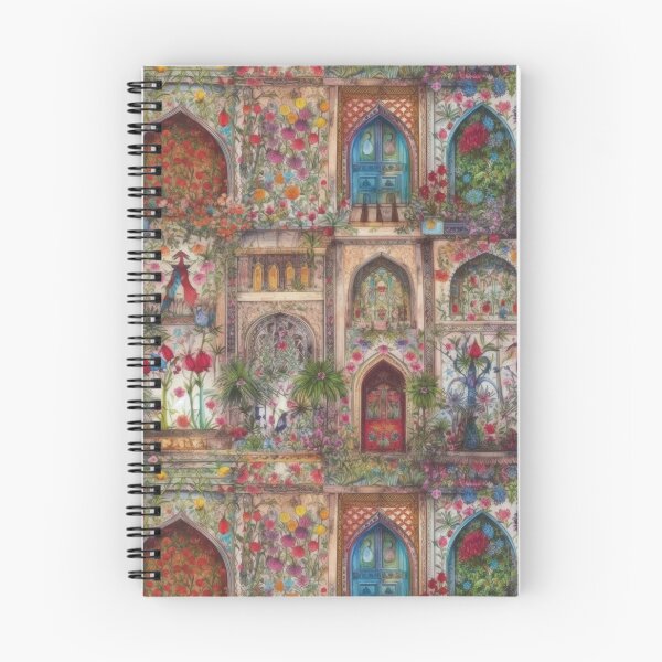 Item preview, Floral Palace Arches: Mughal Inspired Botanical Art designed and sold by pinkal.