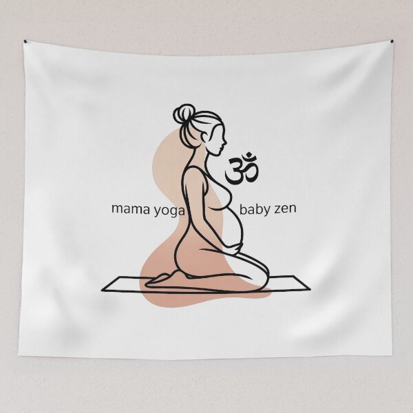 Item preview, Mama Yoga Baby Zen Peach Abstract Om Piece designed and sold by 108stillness.