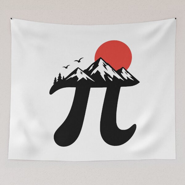 Item preview, Pi Number Math Symbol Mountains Nature Outdoors Geek designed and sold by AnnSign.