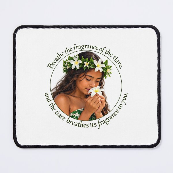 Item preview, Tahiti Wellness Proverb - Breathe the fragrance of the tiare | Pacific Art designed and sold by ShakaLife.org.