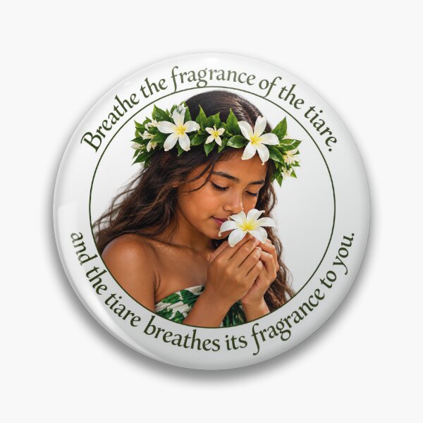 Item preview, Tahiti Wellness Proverb - Breathe the fragrance of the tiare | Pacific Art designed and sold by ShakaLife.org.