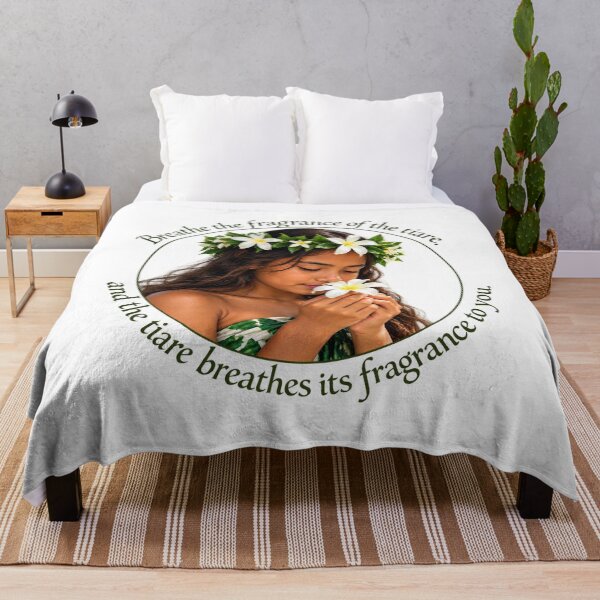 Item preview, Tahiti Wellness Proverb - Breathe the fragrance of the tiare | Pacific Art designed and sold by ShakaLife.org.