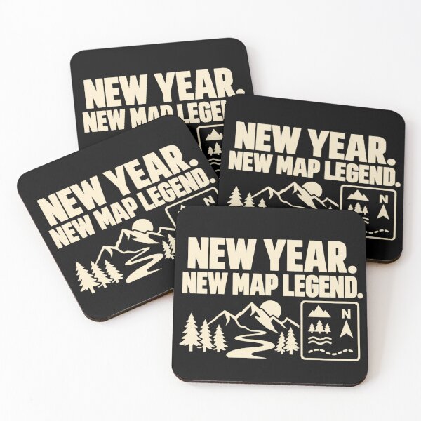 Item preview, New Year New Map Legend Cartographer GIS Humor designed and sold by DreamLayerStudio.