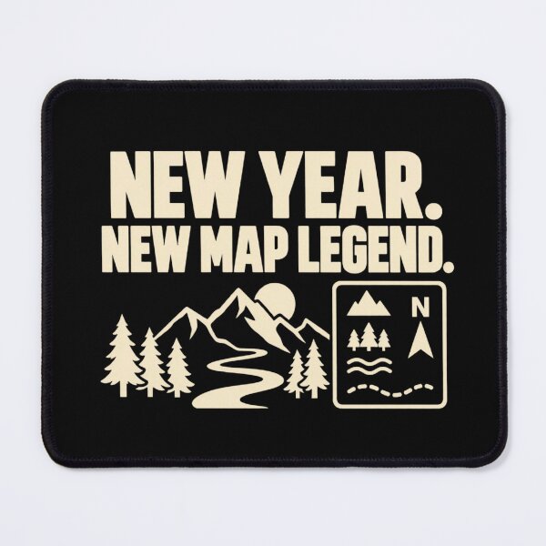 Item preview, New Year New Map Legend Cartographer GIS Humor designed and sold by DreamLayerStudio.