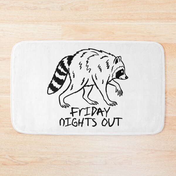 Item preview, Funny Raccoon Friday Nights Out designed and sold by ViolettaGlass.