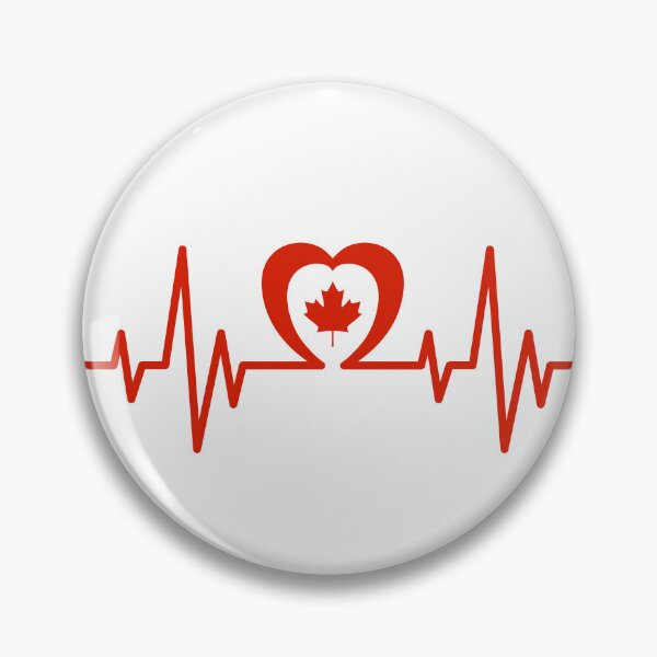 Item preview, Love Canada heart beat Canda flag designed and sold by mizam.