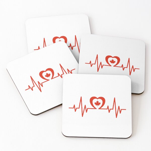Item preview, Love Canada heart beat Canda flag designed and sold by mizam.