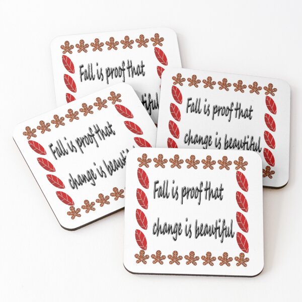 Item preview, Fall Is Proof That Change Is Beautiful - Autumn Quote designed and sold by NAMASTHE WORLD.