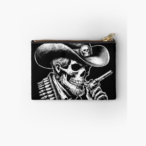 Item preview, Dark Art Skull Cowboy Skeleton Vintage Sheriff Tattoo designed and sold by MORSPECTIVE.