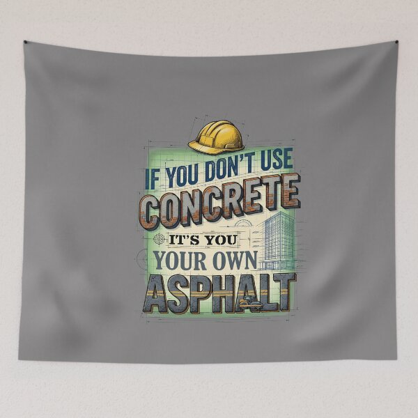 Item preview, Concrete Asphalt Pun Hard Hat Construction Humor-10 designed and sold by ValentiGruber.