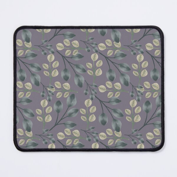 Item preview, Botanical Foliage Dusty Mauve Gray Seamless Pattern Art designed and sold by Jyoti Digital Artist.