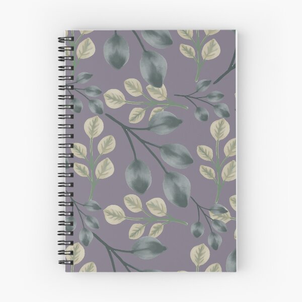 Item preview, Botanical Foliage Dusty Mauve Gray Seamless Pattern Art designed and sold by ​Jyoti Digital Artist.