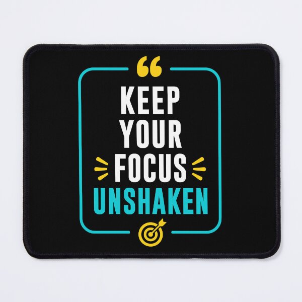 Item preview, Keep Your Focus Unshaken Motivational Success Mindset Typography T-Shirt designed and sold by rejowan-arts.