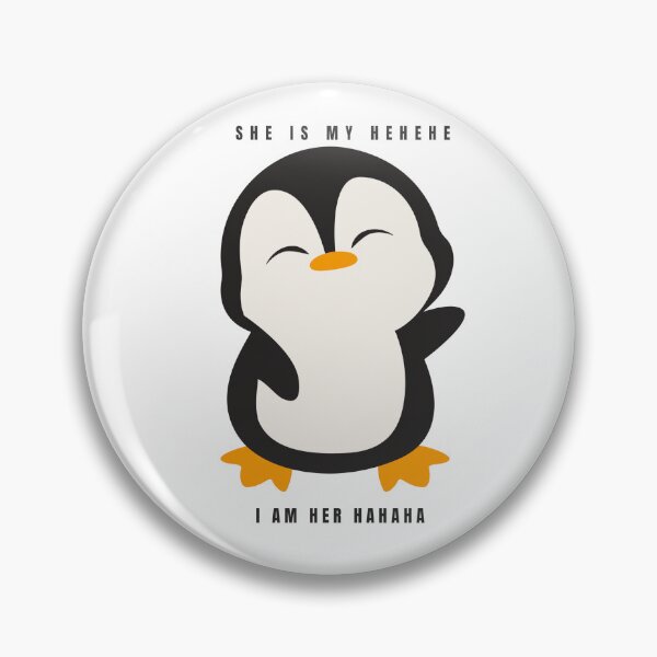 Item preview, She Is My Hehehe I Am Her Hahaha Cute Penguin Matching designed and sold by BaddiewithBuzz.