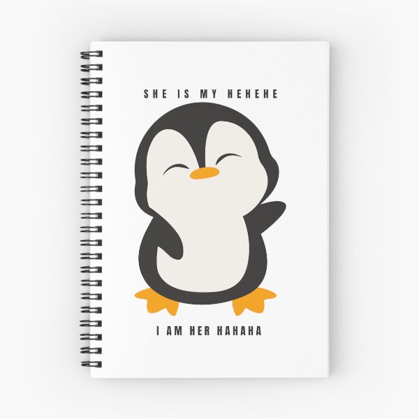 Item preview, She Is My Hehehe I Am Her Hahaha Cute Penguin Matching designed and sold by BaddiewithBuzz.