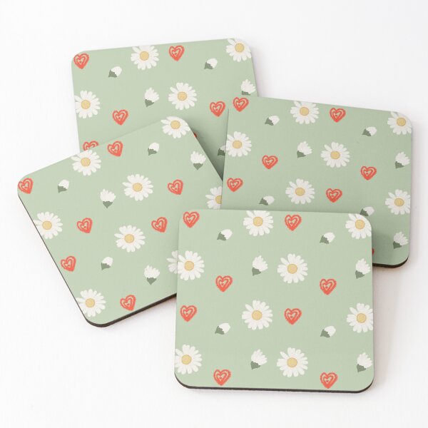 Item preview, Daisy Floral Heart Cute Cottagecore Pattern Gift for Women designed and sold by LafinaArt.