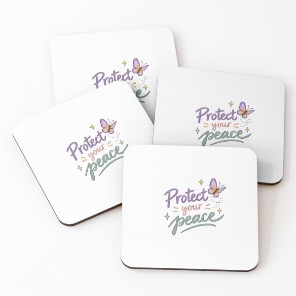 Item preview, Protect Your Peace Minimalist Butterfly Quote T-Shirt Design designed and sold by EdgeSphere.