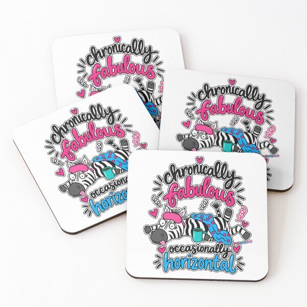 Item preview, Chronically Fabulous, Occasionally Horizontal – Zebra hEds, Invisible Illness & POTS Humor designed and sold by newsuept25.art.