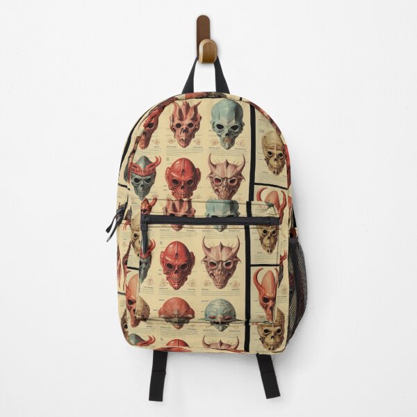 Item preview, Ancient Demon Skull Masks Anatomy Chart Poster designed and sold by RiyaAnands.