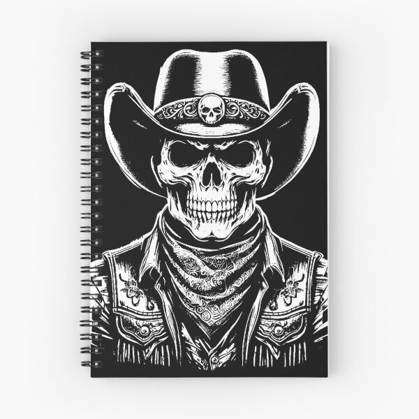Artikelvorschau, Dunkle Kunst Schädel Cowboy Skelett entworfen und verkauft von MORSPECTIVE.
