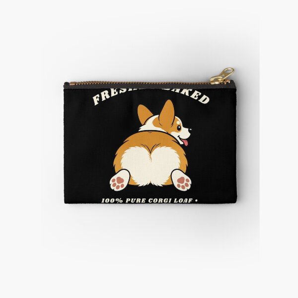 Item preview, Corgi Butt Freshly Baked Loaf Sploot Funny Dog Retro Sticker Art designed and sold by wildsilencee.