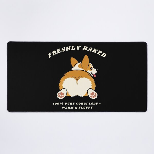 Item preview, Corgi Butt Freshly Baked Loaf Sploot Funny Dog Retro Sticker Art designed and sold by wildsilencee.
