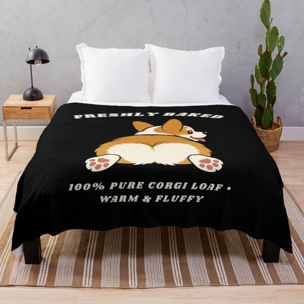 Item preview, Corgi Butt Freshly Baked Loaf Sploot Funny Dog Retro Sticker Art designed and sold by wildsilencee.