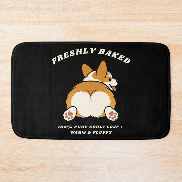 Item preview, Corgi Butt Freshly Baked Loaf Sploot Funny Dog Retro Sticker Art designed and sold by wildsilencee.