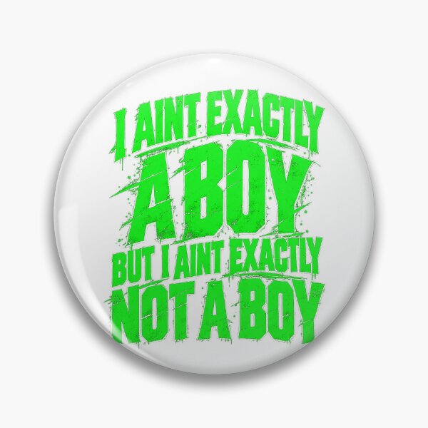 Item preview, I Aint Exactly A Boy Non Binary Pride Demiboy Vintage Grunge Typography Art designed and sold by EmmaSchaffer1.