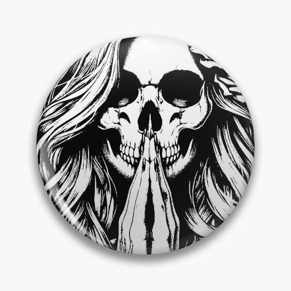 Item preview, Dark Art Skull Girl Pray Woman Grunge Sugar Skull designed and sold by MORSPECTIVE.