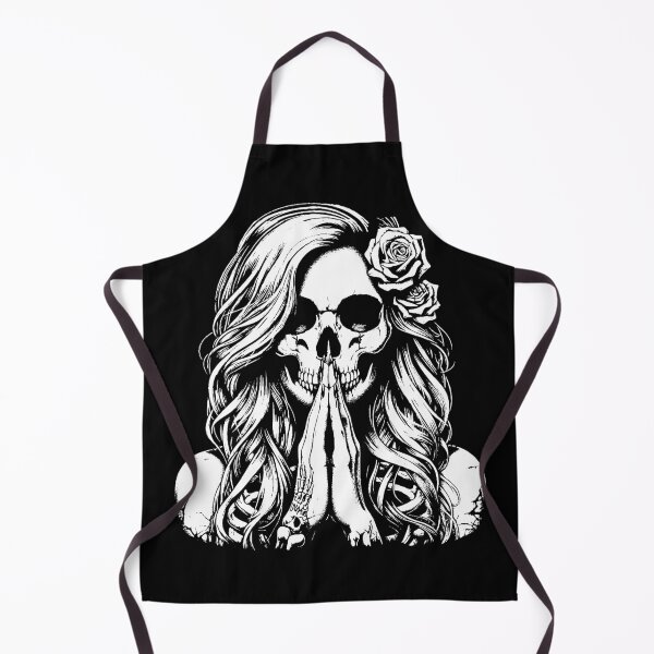 Item preview, Dark Art Skull Girl Pray Woman Grunge Sugar Skull designed and sold by MORSPECTIVE.