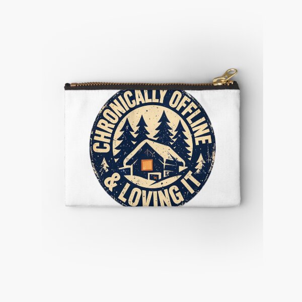 Item preview, Chronically Offline & Loving It Shirt - Funny Holiday Badge Tee designed and sold by KERK Art and Design.