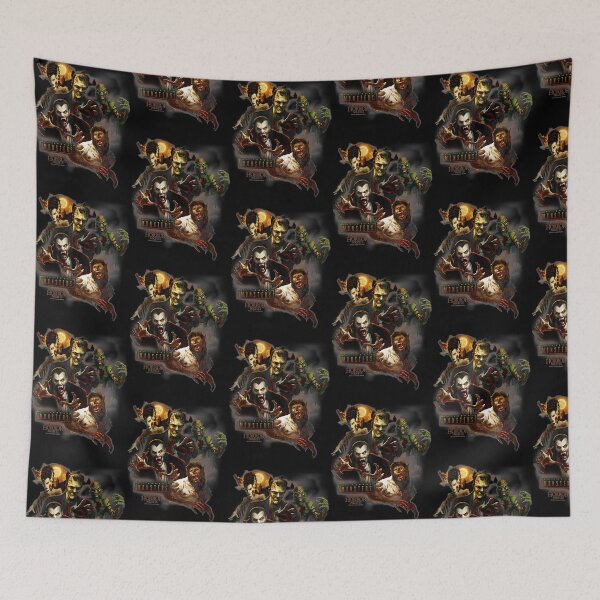 Item preview, Classic Monster Squad Gothic Thriller Halloween Collage designed and sold by RiyaAnands.