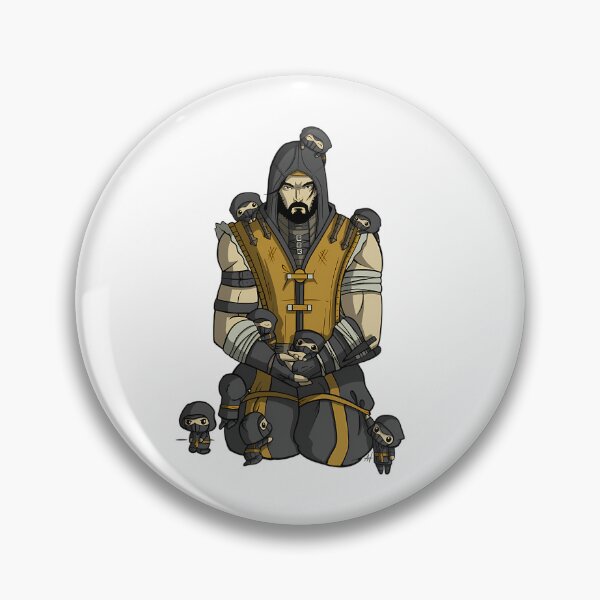 Item preview, Scorpion And Little Ninjas - Mortal Kombat designed and sold by kyla-leach.